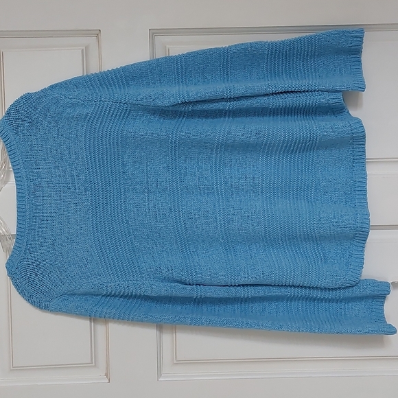 NEW STYLE & CO XL Sky Blue Pull Over Knit Women's Sweater NWT extra large - Picture 2 of 10